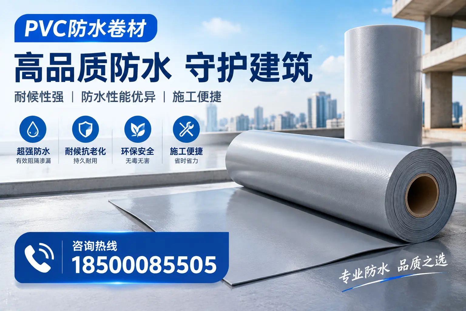 PVC防水卷材的防水效果评测，适合湖州的科学依据